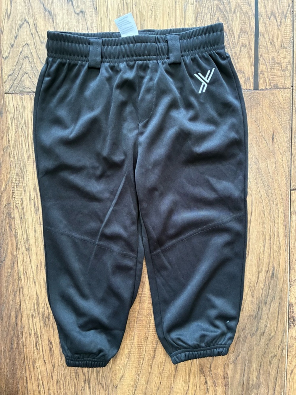 Kids Black Knicker Style Knee Length Baseball Pants- Athletic Comfort